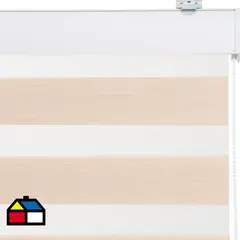 JUST HOME COLLECTION - Roller Duo Screen Beige Ancho 60 cm a 100 cm Alto 60 cm a 105 cm