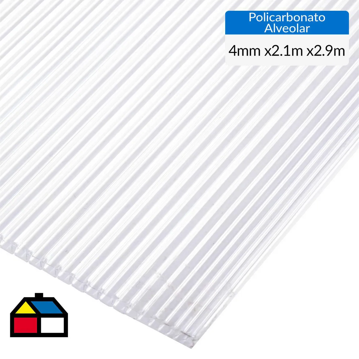 DVP - Plancha Policarbonato Alveolar 4 mm 210x290 cm Transparente