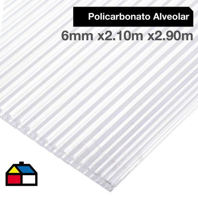 6mmx2.10mx2.90m Alveolar / Transparente.