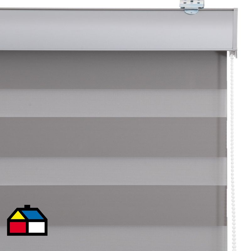 JUST HOME COLLECTION - Roller Blackout Duo Grafito Ancho 191a205 cm alto 226a240 cm