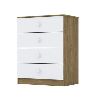 Cmoda infantil blanco rustico 80x65x40 cm