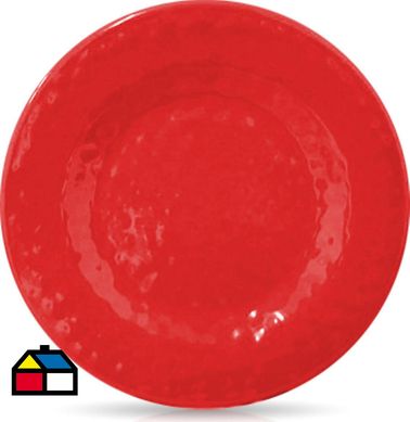 Plato Melamina Rojo 27CM FFPP 2020
