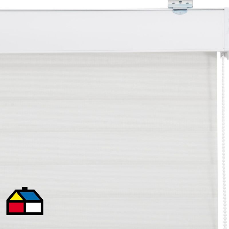 JUST HOME COLLECTION - Roller Ecolux Blanco Ancho 176a190 cm alto 136a150 cm