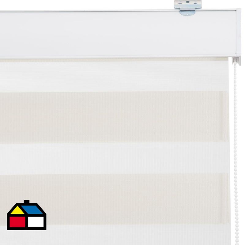 JUST HOME COLLECTION - Roller Duo Screen Blanco Ancho 146 cm a 160 cm Alto 241 cm a 250 cm