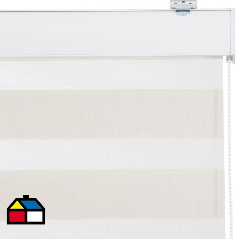 JUST HOME COLLECTION - Roller Duo Screen Blanco Ancho 161 cm a 175 cm Alto 226 cm a 240 cm