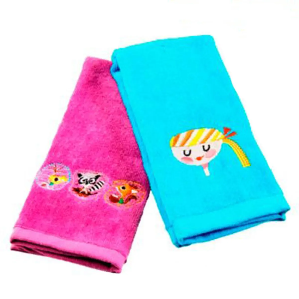 JUST HOME COLLECTION - Toalla Infantil Bordada 380 gr Algodón 30x45 cm Colores