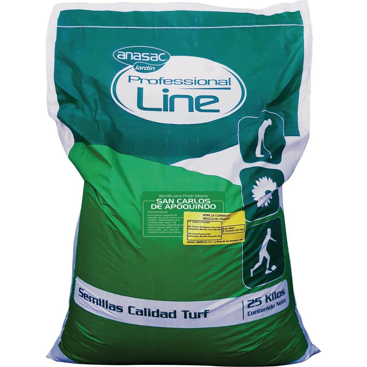 ANASAC - Semilla de Pasto San Carlos de Apoquindo 25 kg Saco