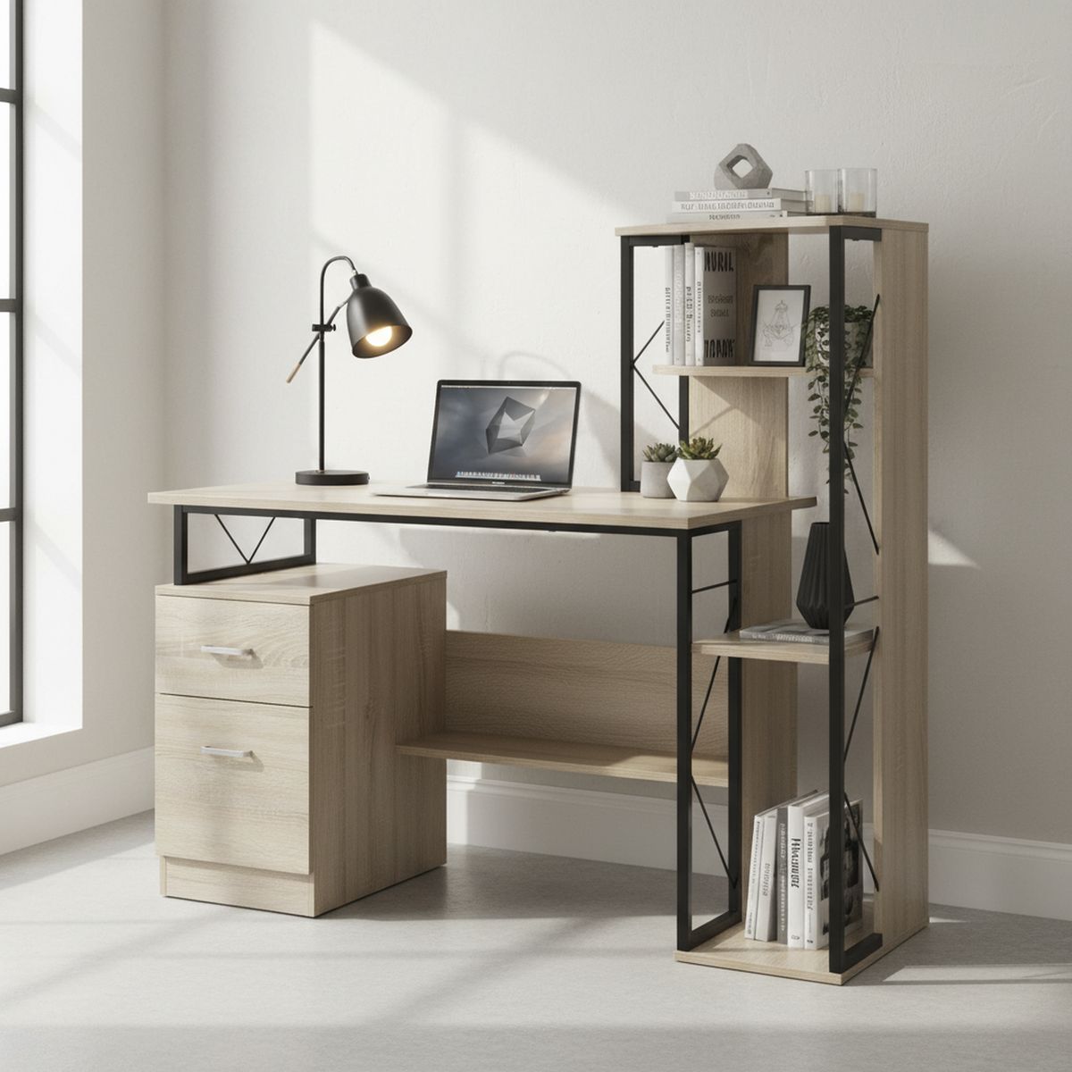 JUST HOME COLLECTION - escritorio porto 130x55x123.5