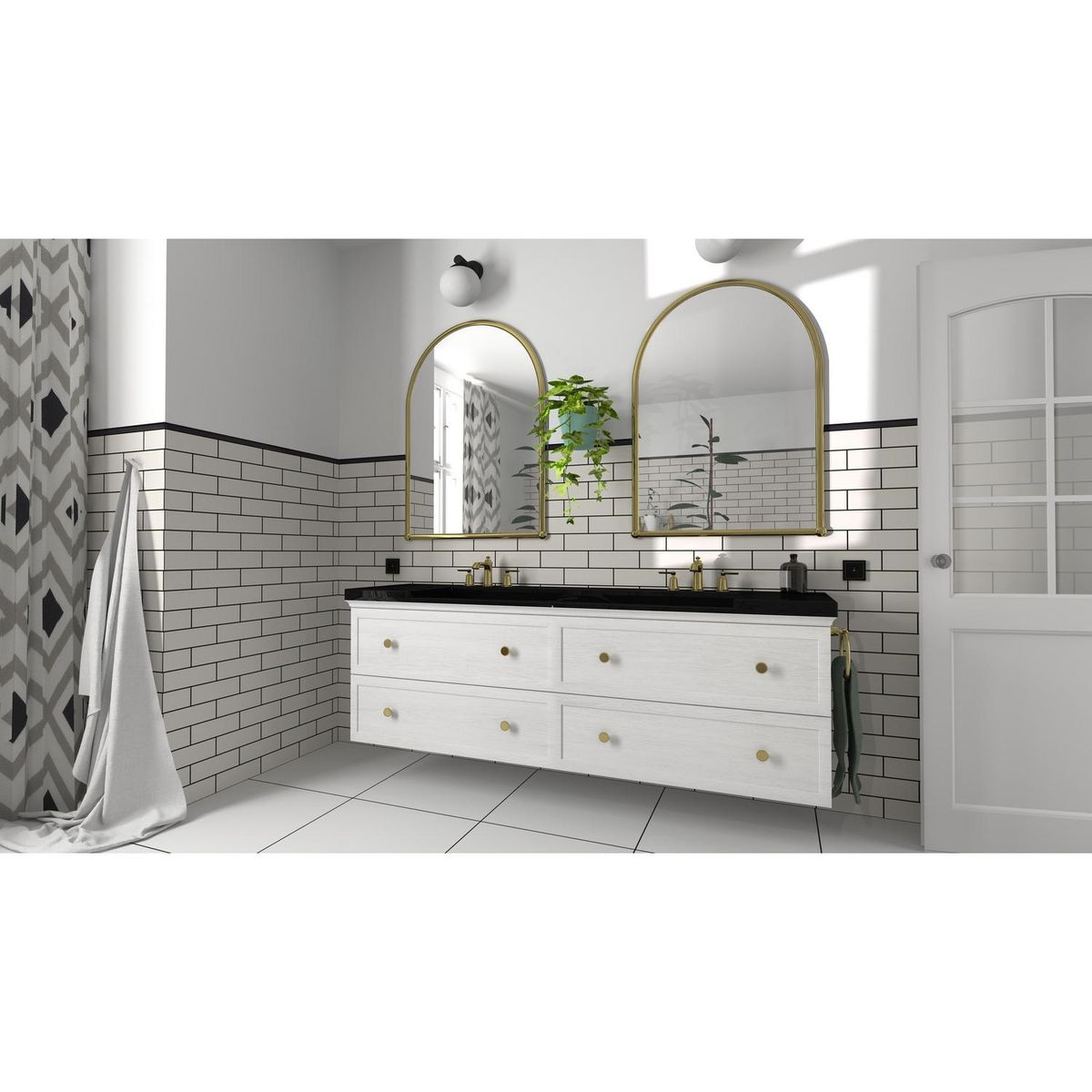 GAMET - pomo 39mm zamak negro mate