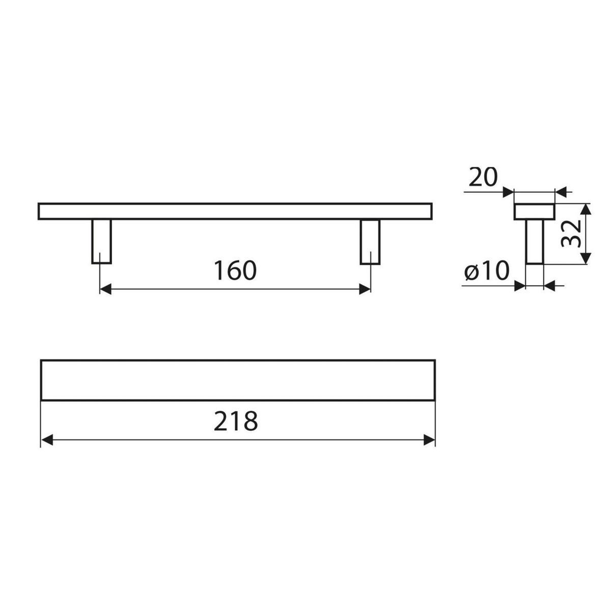 FIXSER - asa 160mm inox niquel cepill