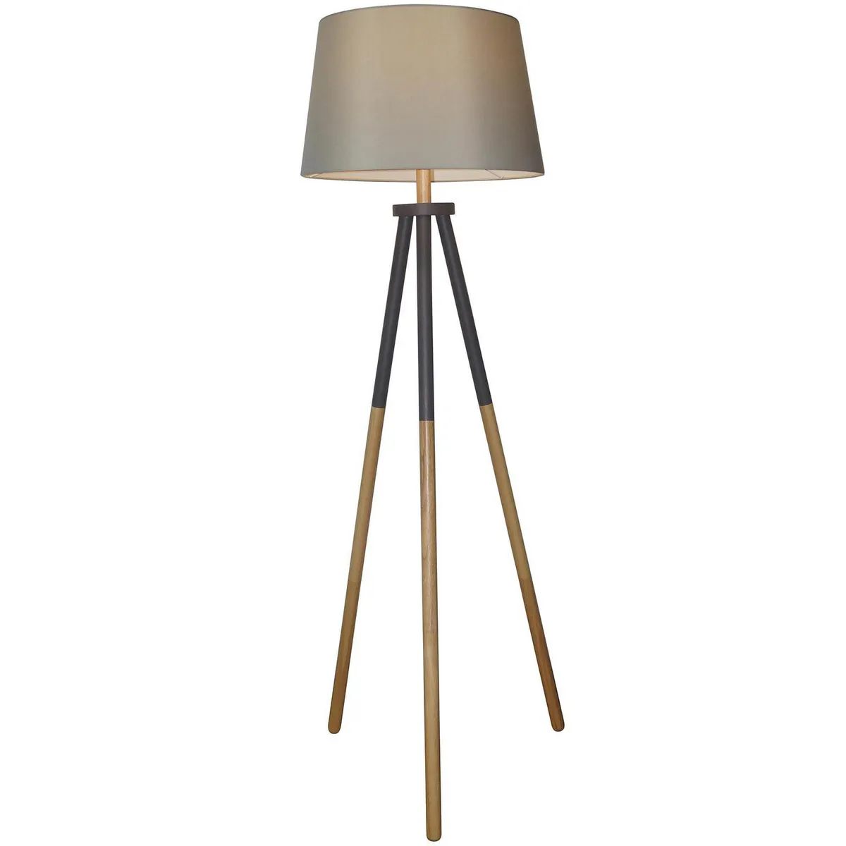 JUST HOME COLLECTION - Lámpara de Pie tripode Shelbys Gris 50x161 cm