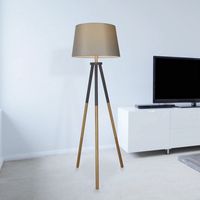 Lámpara de Pie tripode Shelbys Gris 50x161 cm