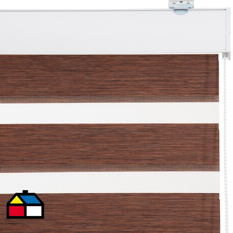 JUST HOME COLLECTION - Roller Duo Screen Café Ancho 101 cm a 130 cm Alto 226 cm a 240 cm