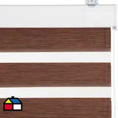 JUST HOME COLLECTION - Roller Duo Screen Café Ancho 131 cm a 145 cm Alto 241 cm a 250 cm