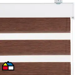 JUST HOME COLLECTION - Roller Duo Screen Café Ancho 60 cm a 100 cm Alto 60 cm a 105 cm