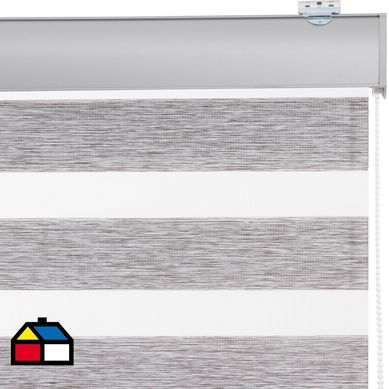 Roller Duo Screen Gris/Plata Ancho 131 cma145 cm Alto 241 cma250 cm
