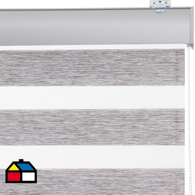 Roller Duo Screen Gris/Plata Ancho 161 cma175 cm Alto 191 cma210 cm