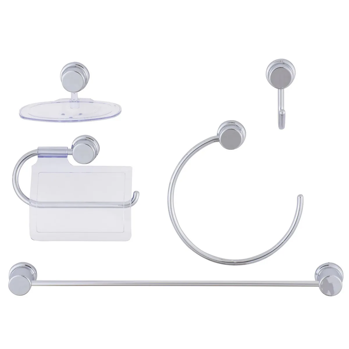 DUSCHY - Kit accesorio 5 piezas abs base