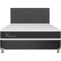Box Spring New Ortopedic B5 Black 2 Plazas + Respaldo