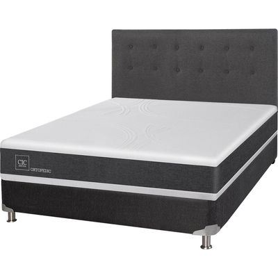 Imagen 2 del producto Box Spring New Ortopedic B5 Black 2 Plazas + Respaldo