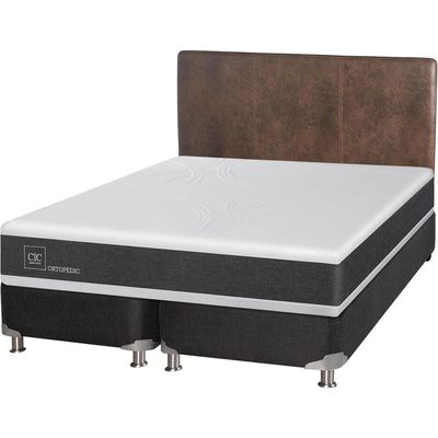 Imagen 2 del producto Box Spring New Ortopedic B5 Black 2 Plazas + Respaldo