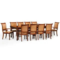 CIC - Juego de Comedor New Carrera 8 Sillas Mesa Rectangular 120x78,2 x200 cm Café