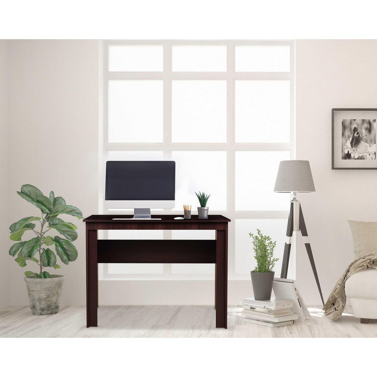 CIC - Escritorio 103x53x80 cm melamina chocolate