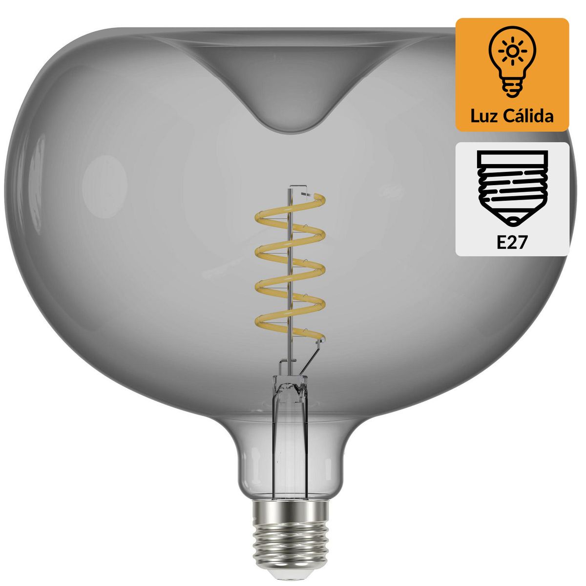 DAIRU - Foco led E27 4,5w E27 round humo