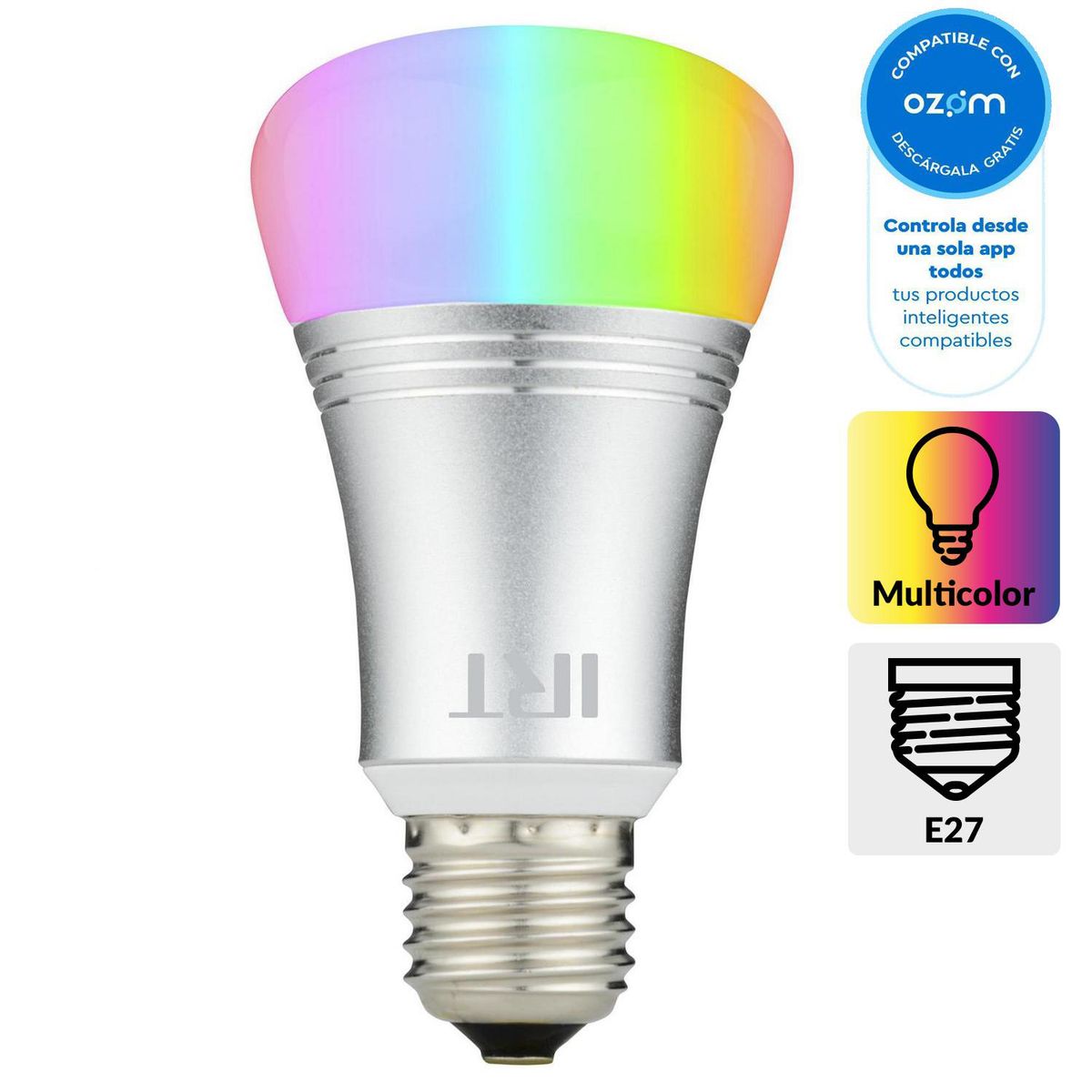 IRT - Ampolleta Smart Wifi 7 W E27 Luz Multicolor
