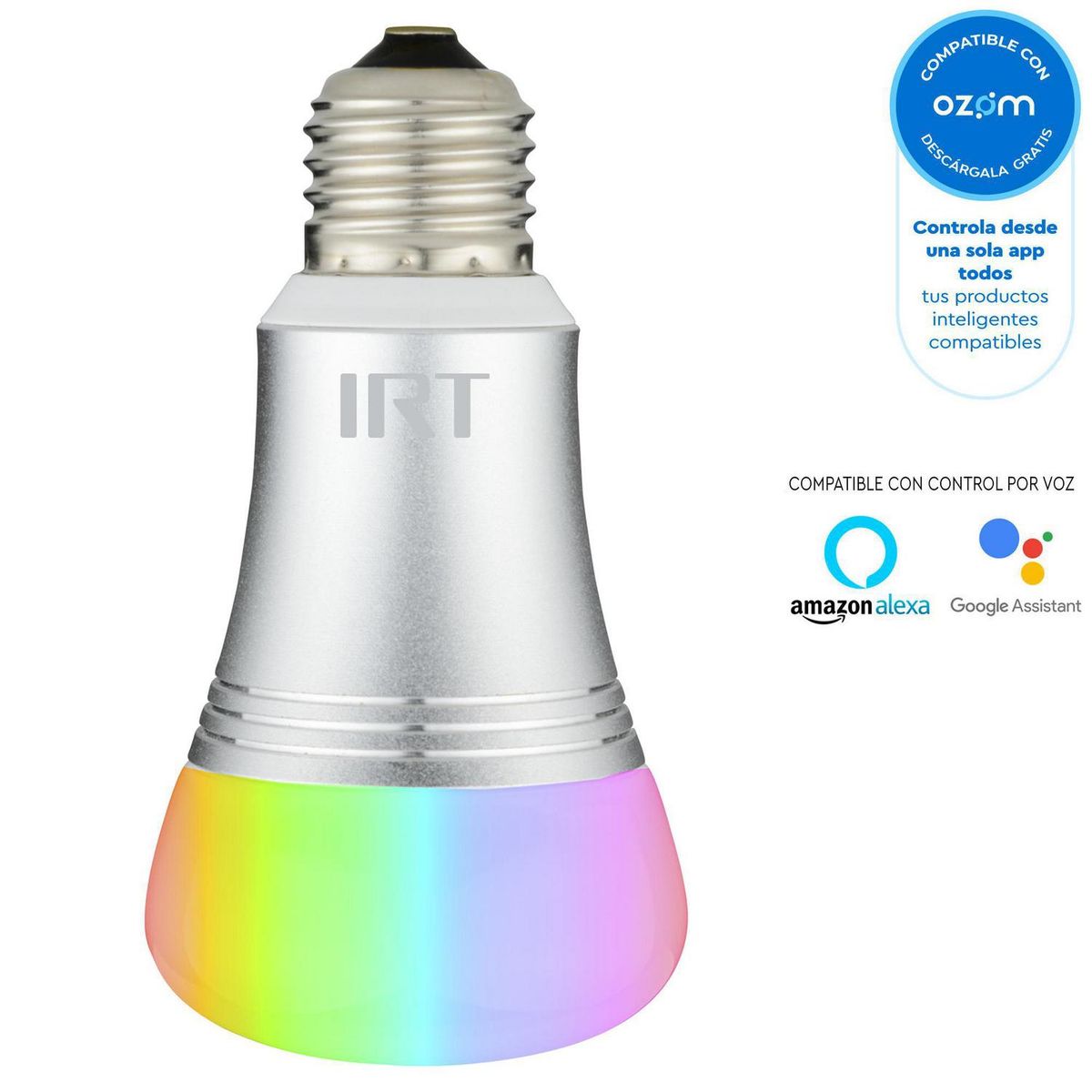 IRT - Ampolleta Smart Wifi 7 W E27 Luz Multicolor