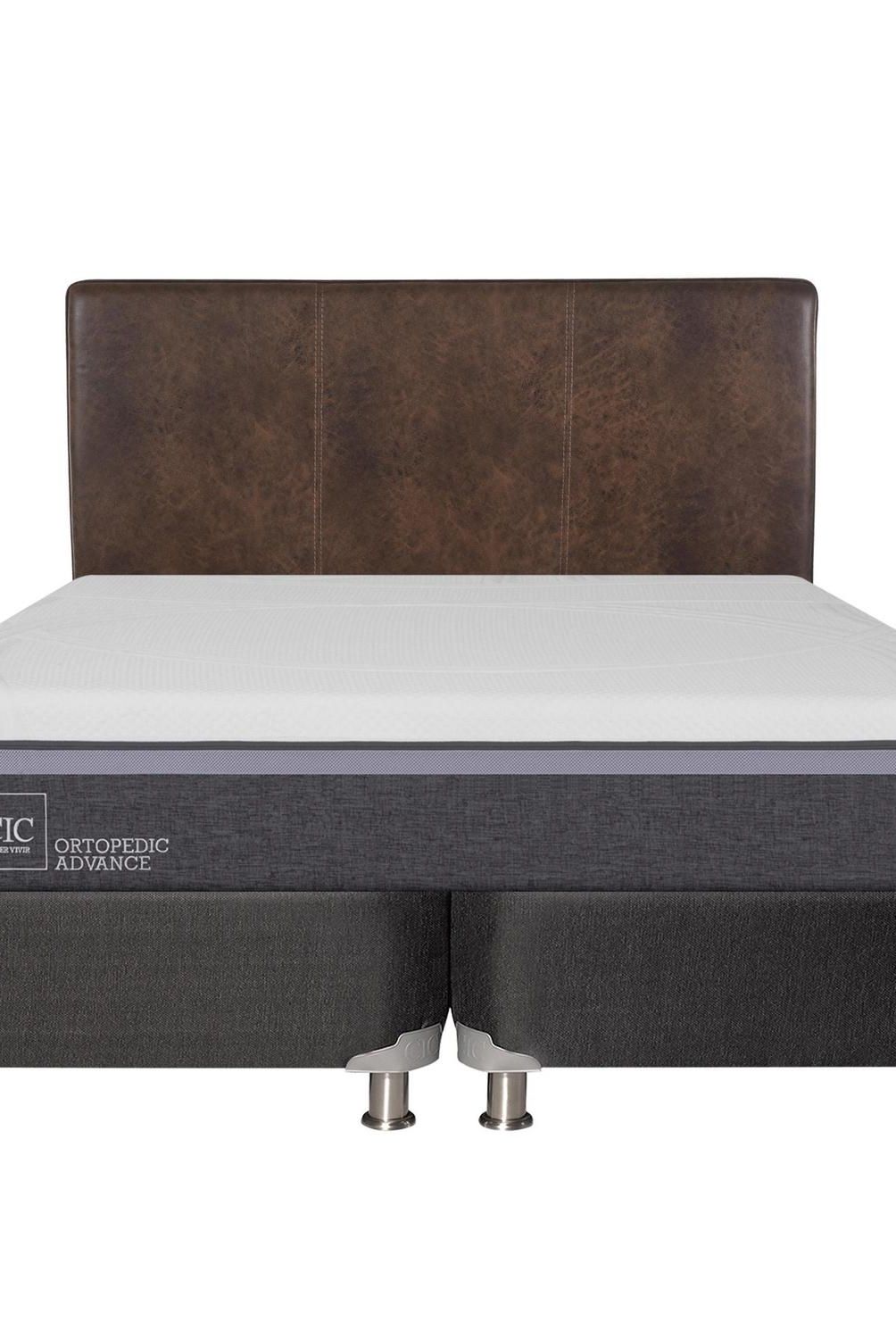 CIC - Box spring ortopedic advance b5 black 2 plazas + respaldo