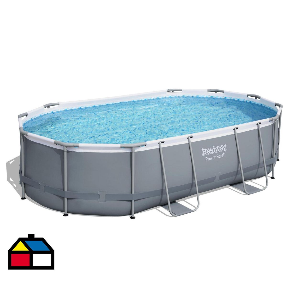 BESTWAY - Piscina Estructural 488x305x107 cm 10949 Litros Ovalada