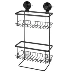 IDESIGN - Carrito ducha succión c/bloq negro