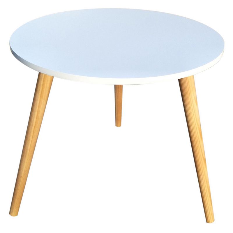 JUST HOME COLLECTION - mesa nordica blanca