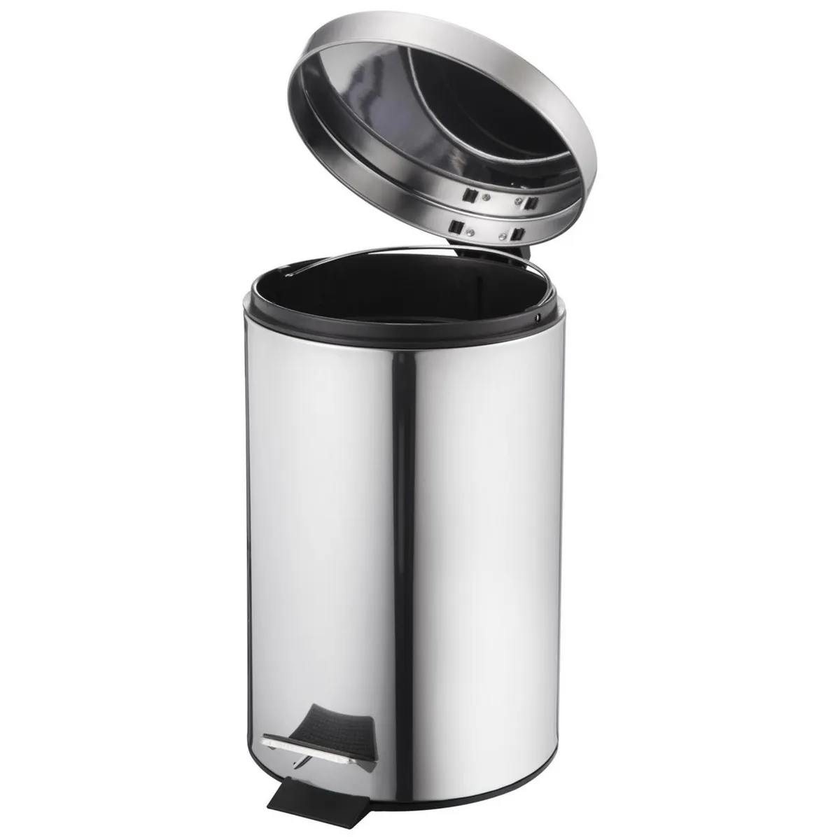 JUST HOME COLLECTION - Basurero 3 Litros Metal Gris