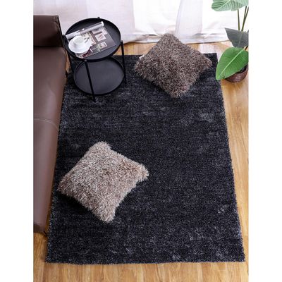 Imagen 2 del producto Alfombra Forest 160x230 cm Poliéster Negro