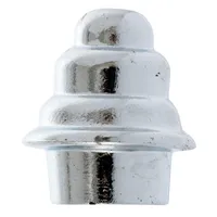 Tope Para Tubo De Cortina 12 Mm 2 Unidades Cromado