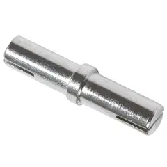 METALHSA - Unión para tubo de cortina 12 mm Plateado