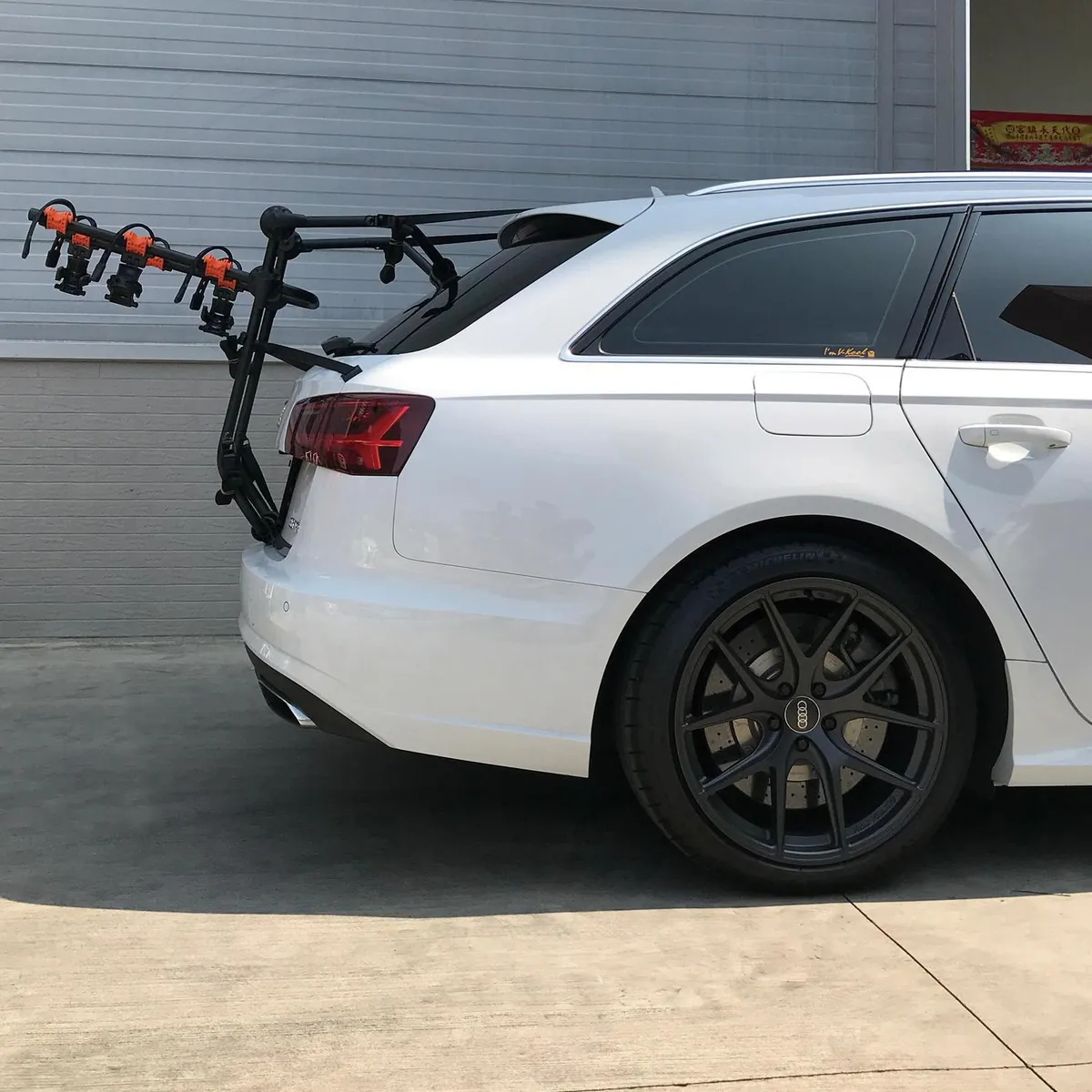 AUTOSTYLE - Portabicicleta Trasero Autostyle 3 Bicicletas Anti Sway