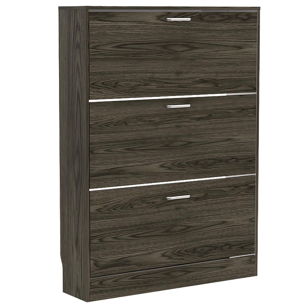 TUHOME - Zapatera Z-94 Melamina 4 Nivel(es) 94.2x128.7x35 cm Coñac/Blanco