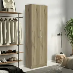 TUHOME - Clóset Home 2 Puerta(s) 5 Repisa(s) 60x180x30,2 cm Blanco