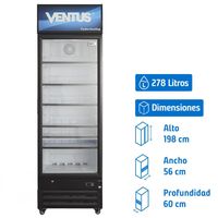Visi cooler 278 litros lg-360 tc