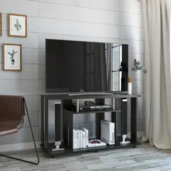 TUHOME - Mesa 67x120x42 cm wengue