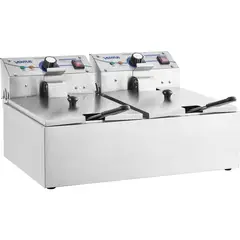 VENTUS - Freidora eléctrica sobremesa 6 litros 2 deposito