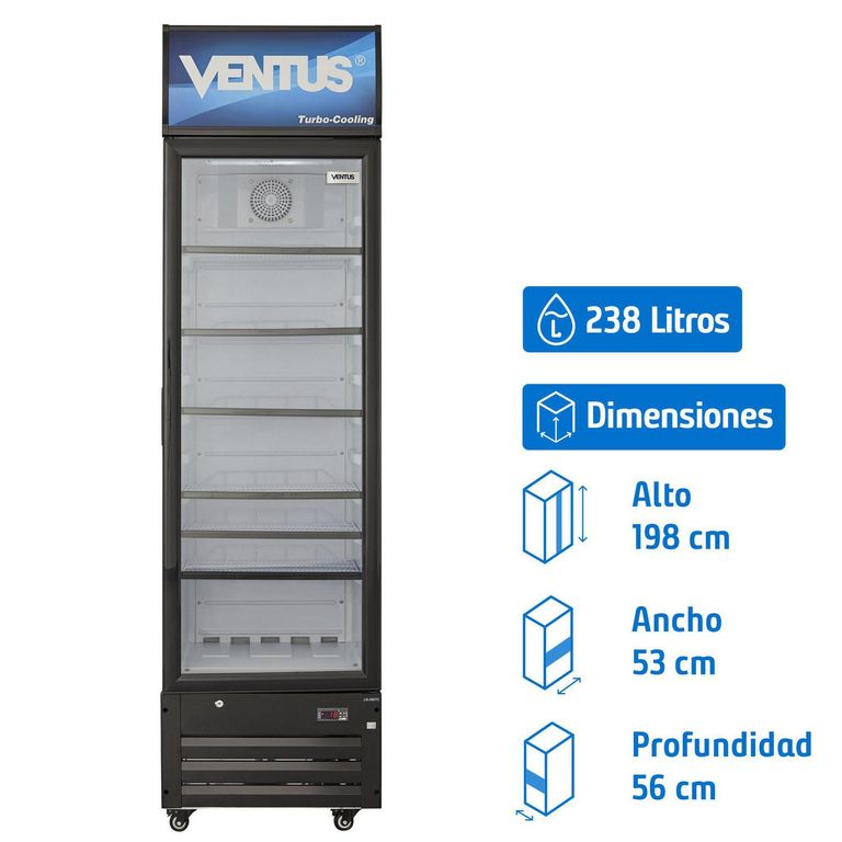VENTUS Visi cooler 238 litros lg290