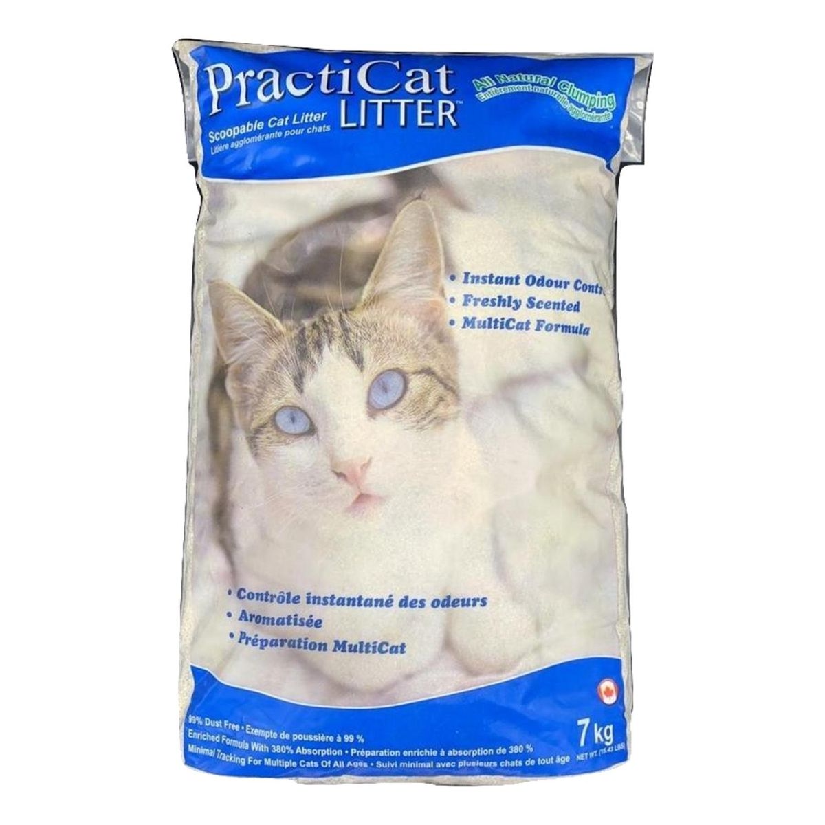 PRACTICAT - Arena sanitaria para gatos bolsa 7 kilos