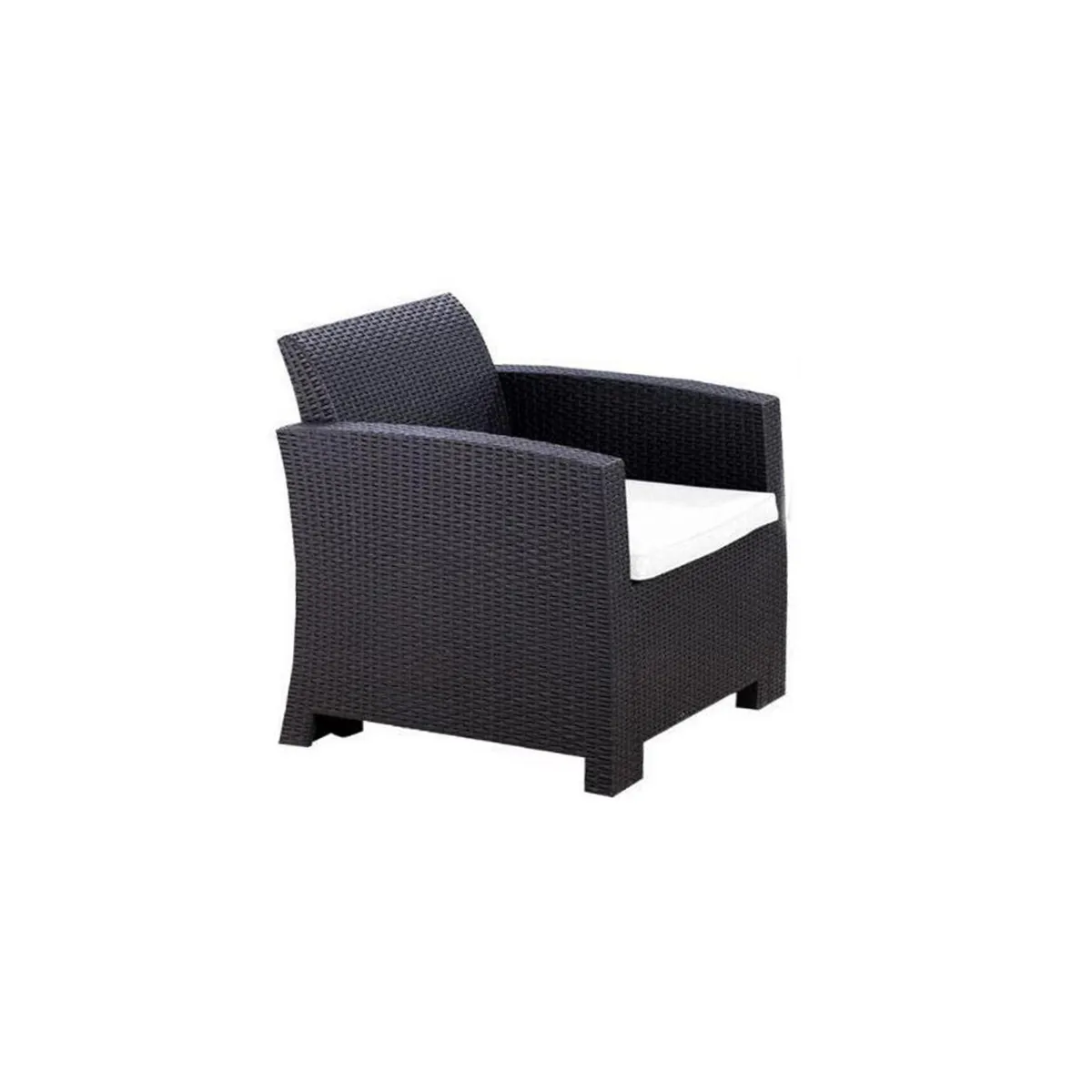 NORTHWEST - Juego de Terraza Living Menorca 4 Personas Café