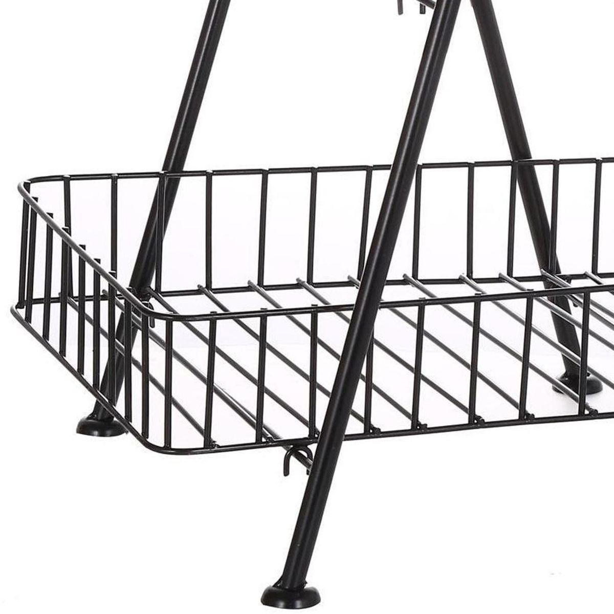 SOHOGAR - Organizador multiuso metal con canastos 2 niveles