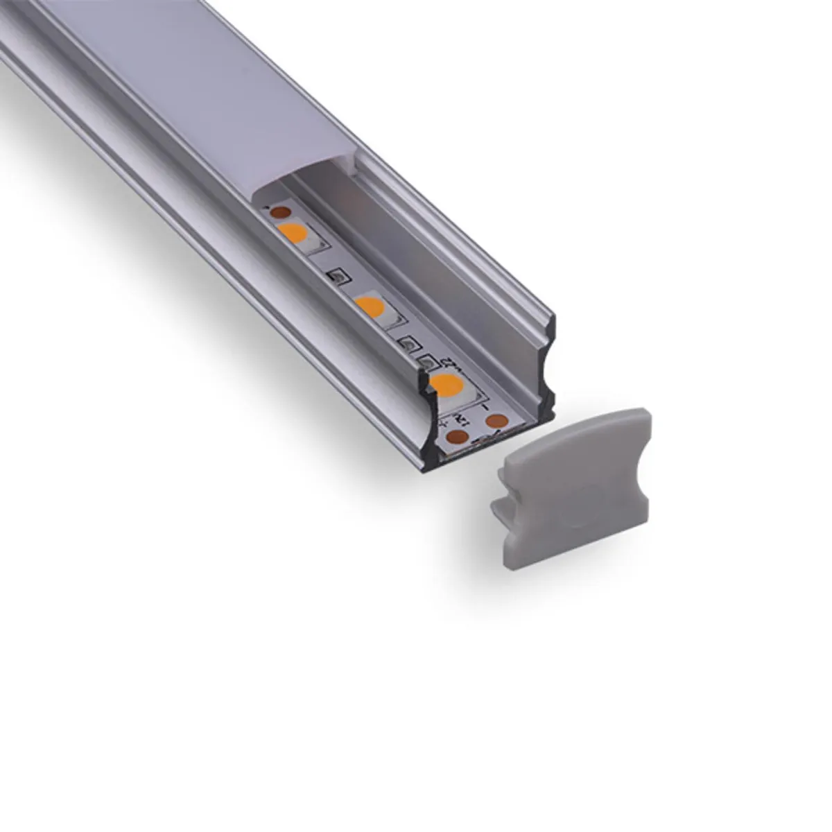 DEMASLED - Perfil de aluminio plano para cintas led 2 metros