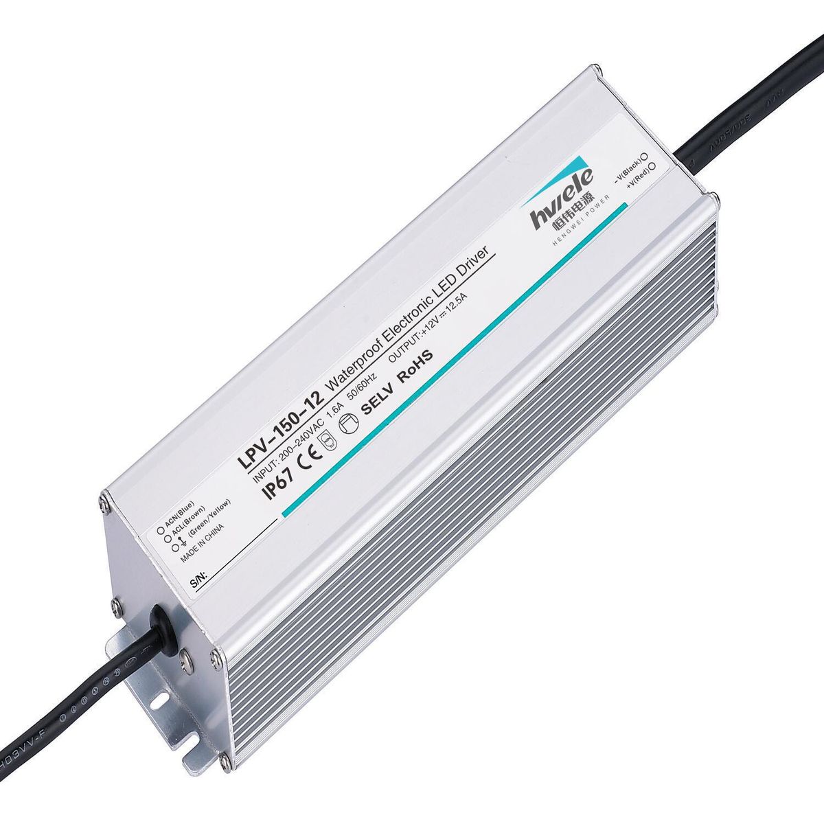 DEMASLED - Fuente de alimentación para exteriores 150 W a 12v